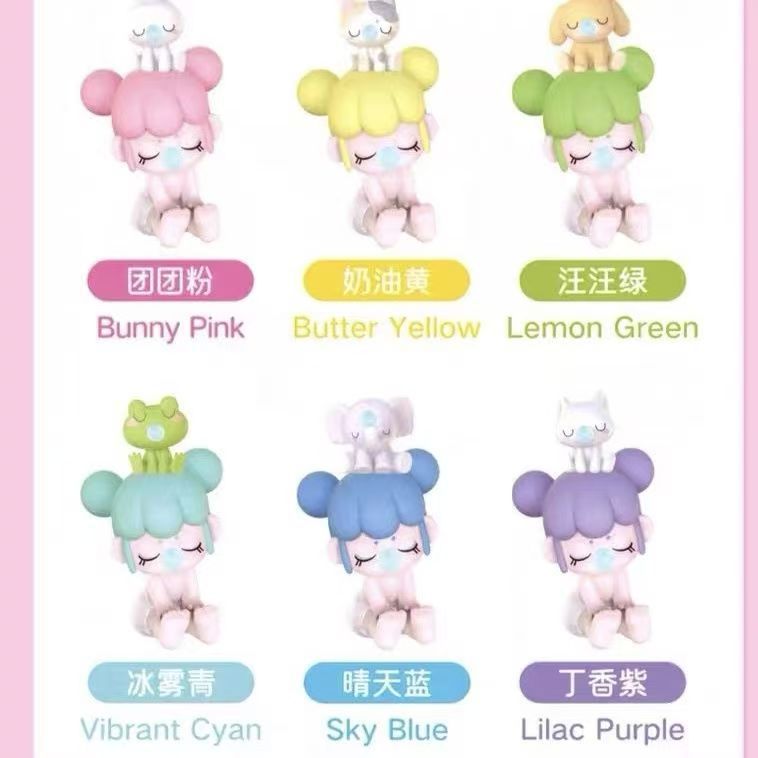 Ruolai In Stock Ruolai Nanci Sitting Series Blind Box Trendy Toy Handheld Office Doll Cute Gift Ornament Plush Toy