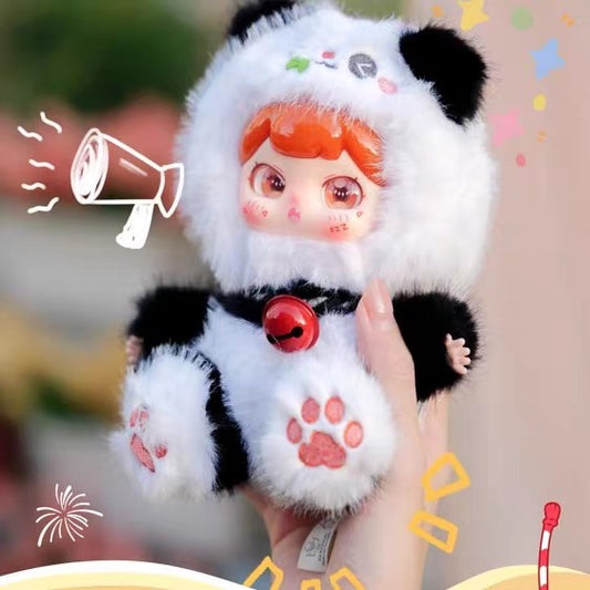 完成Genuine babythree 3-Year-Old Baby Good Luck Bell Plush Blind Box Cute Ornament Trendy Toy Girl Gift