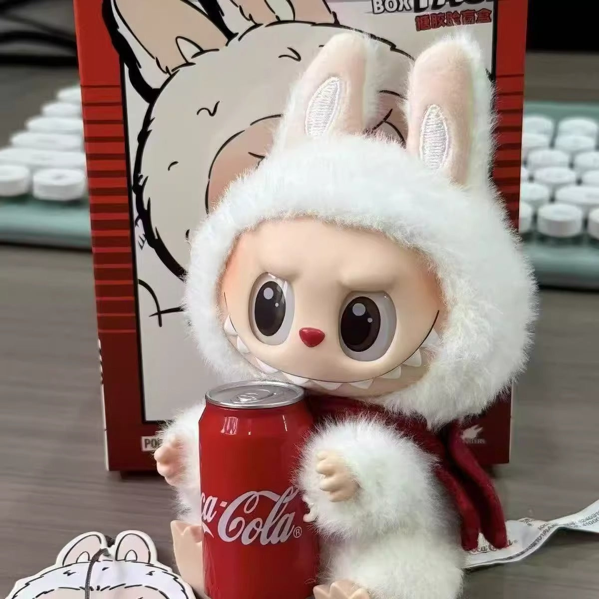 AAASpot Goods Labubu Labubu Coca-Cola Series Vinyl Bubble Mart Plush Doll Blind Box Pendant