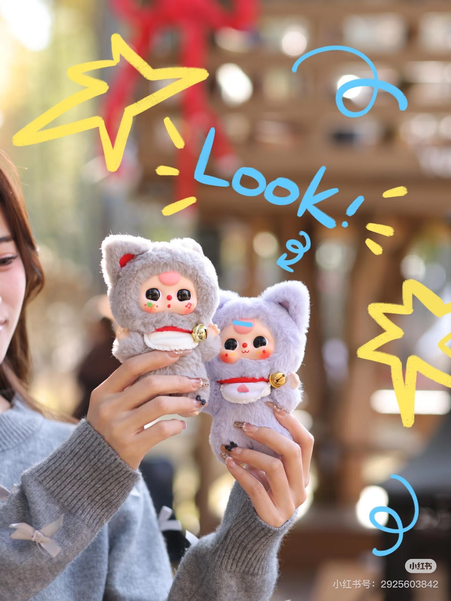 完成Three-year-old child Billionaire Cat Master Series Genuine Blind Box Trendy Toys Handheld Office Dolls Gift Figurines Toys Gifts