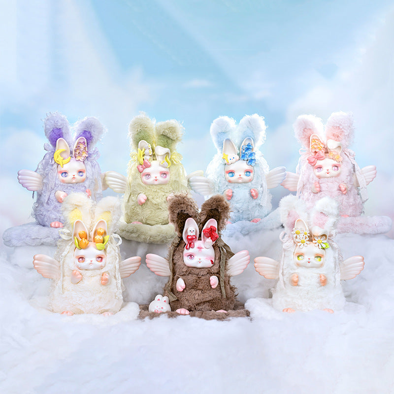 Complete LoLoan Confession Flower Language Plush Blind Box Cute Plush Doll Resin Figurine Trendy Cross-Border Hand-Made Blind Box Item