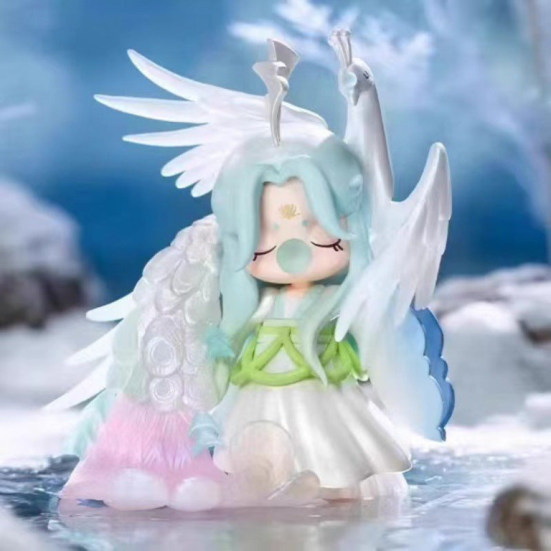 Ruolai New Ruolai Nanci Oriental Lingrui Series Blind Box Figurine Ancient Style Ornament Doll Trendy Gift