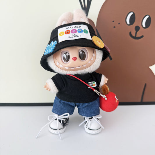 First, Second, and Third Generation Keychain LABUBU Clothing Pendant Labubu Wearing Mayday Concert Same Style Cute Doll Clothes