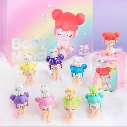 Ruolai In Stock Ruolai Nanci Sitting Series Blind Box Trendy Toy Handheld Office Doll Cute Gift Ornament Plush Toy