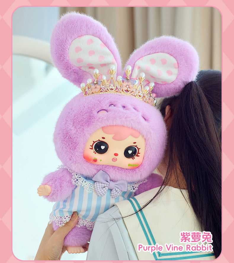 （Complete）Sanxiaomao Fifth Generation 400 Body Crown Bunny Plush Blind Box Handmade Office Figurine Trendy Toy Doll Hot Sale Gift