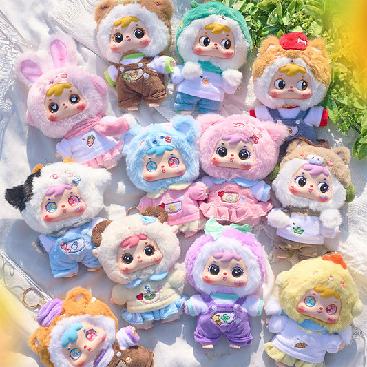 Girly Heart Three Little Furry Zodiac Plush Pendant Blind Box Doll Girl Bedroom Decoration Birthday Gift