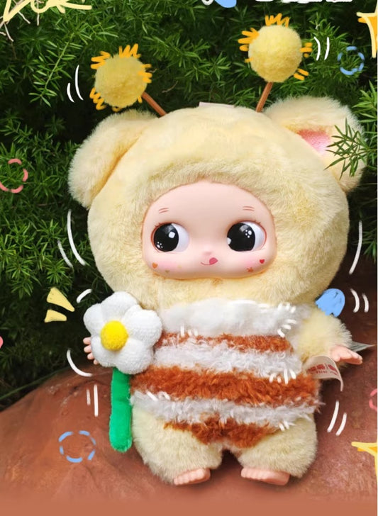 完成Babythree Three-year-old Nuo Bao-Spring Festival Flower Team Plush Blind Box Trendy Toy Figurine Ornament Gift Pendant