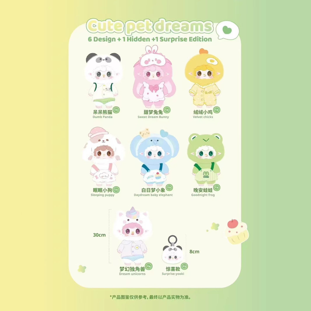 Complete New In Stock Yooki Cute Pet Dreams Oxygen 400% Adorable Pet Dream 400 Large Plush Blind Box