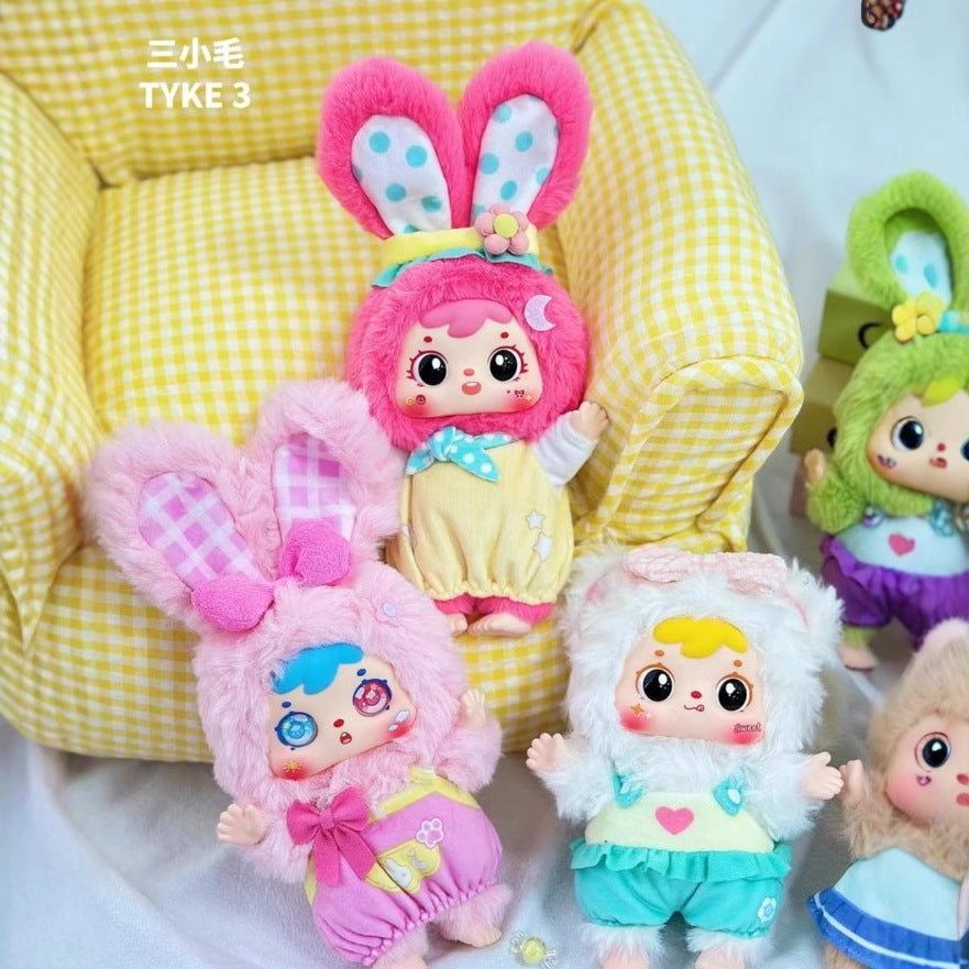 完成Baby Three Years Old Little Three-Haired Plush Series Genuine Blind Box Trendy Toy Doll Gift Decoration Toy