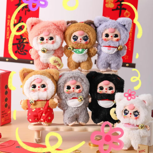 完成Three-year-old child Billionaire Cat Master Series Genuine Blind Box Trendy Toys Handheld Office Dolls Gift Figurines Toys Gifts