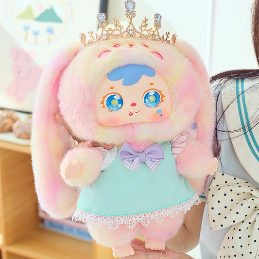 （Complete）Sanxiaomao Fifth Generation 400 Body Crown Bunny Plush Blind Box Handmade Office Figurine Trendy Toy Doll Hot Sale Gift